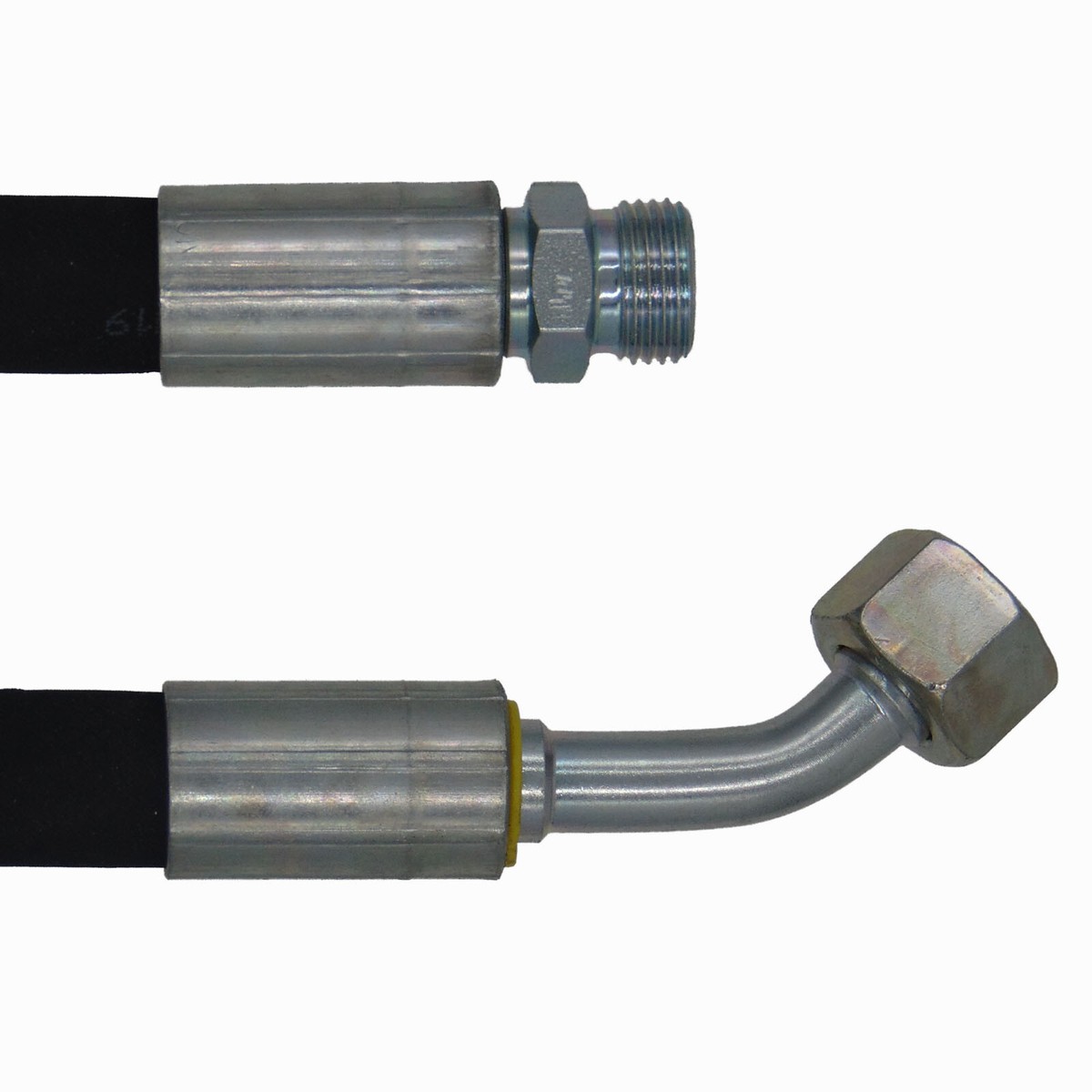 Hydraulikschlauch 2SC DN10 12L, 250 Mm, DKOL Gerade & 90° Gebogen – Profi-Qualität Für Industrie & Landwirtschaft