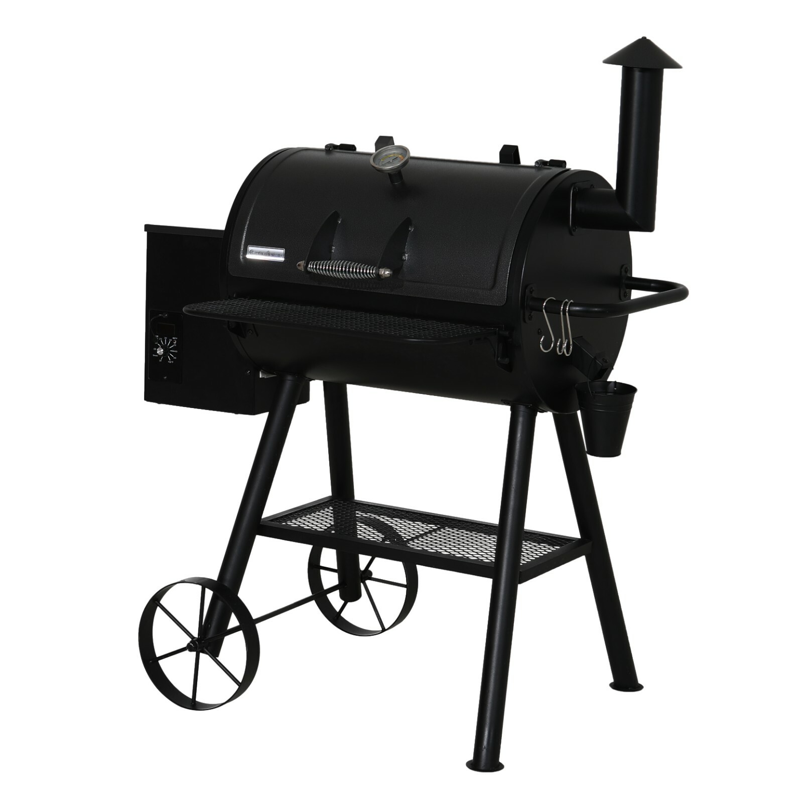 8 in 1 Electric Pellet Grill & Smoker 912 SQ.IN. Patio Metal Charcoal