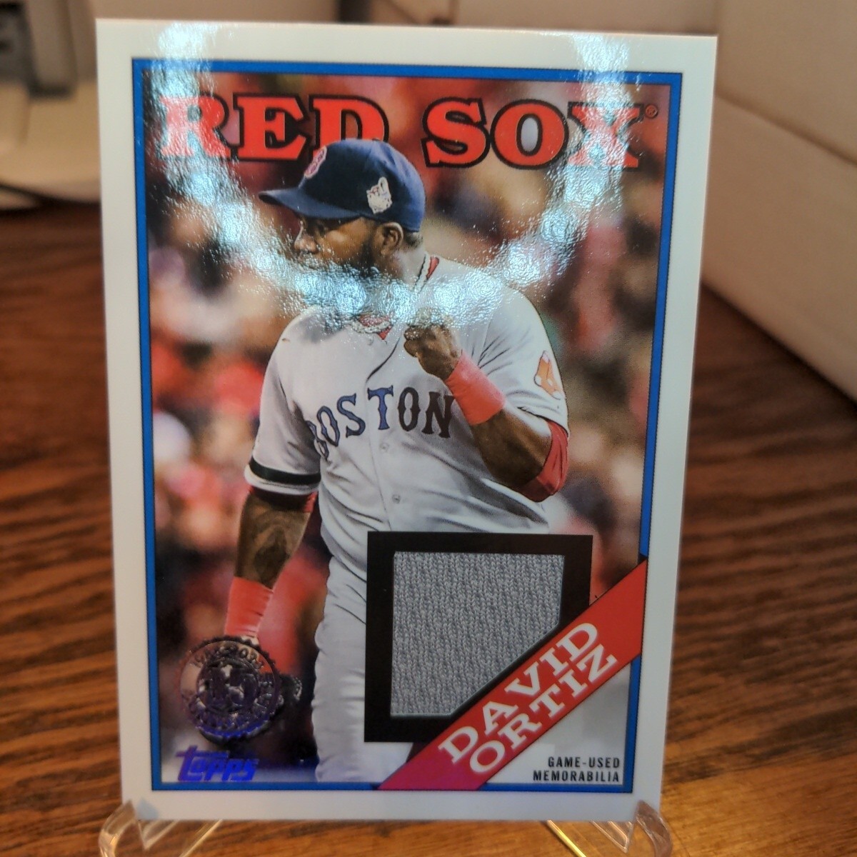 2023 Topps Series 1 1988 Topps Baseball Relic David Ortiz #88R-DO HOF Red Sox Card