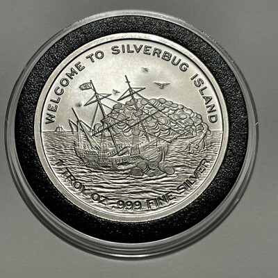 Silverbug End of the Earth Treasure Chest Coin 1 Troy Oz .999 Fine