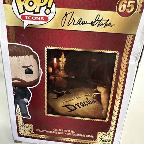 Funko Pop Icons Bram Stoker 65 Vinyl Figure (Exclusive) NEW Box dented - Picture 5 of 14