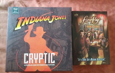 Funko Games Indiana Jones Cryptic Board Game AND Firefly Shiny Dice Game