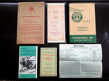 1936 Oldsmobile Six Factory Gm Original Owners Manual Set Complete Near Mint