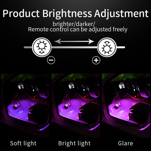 Parts Accessories RGB LED Lights Car Interior Floor Decor Atmosphere Strip Lamp - Picture 7 of 12