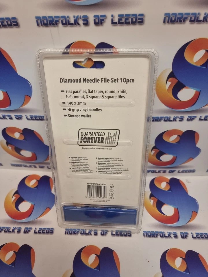 Silverline Diamond Needle File Set 10pce (10pce) Precision Jewellers Metal M - Image 3 of 3