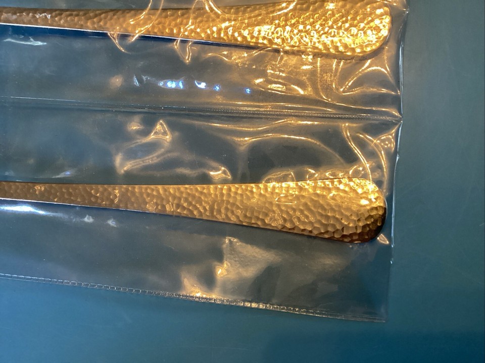 NEW Reed & Barton OLD ENGLISH HAMMERED Salad Serving Fork & Serving