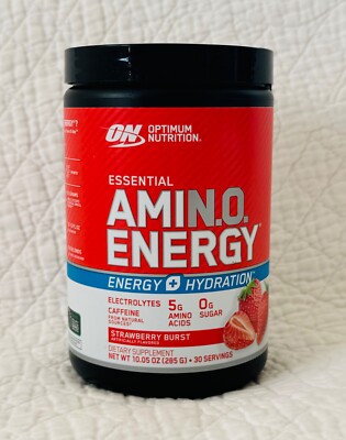 1 Optimum Nutrition Amino Energy Powder Strawberry Burst, 30 Servings EXP. 04/26