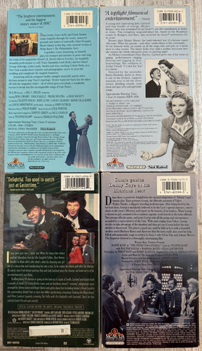 4 VHS Musical Set Babes in Arms The Inspector General Easter Parade High Society - Foto 2 di 3