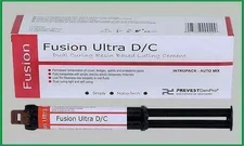 Dental FUSION ULTRA DC Dual Curing Resin Based Automix Luting Cement 9gm Pack