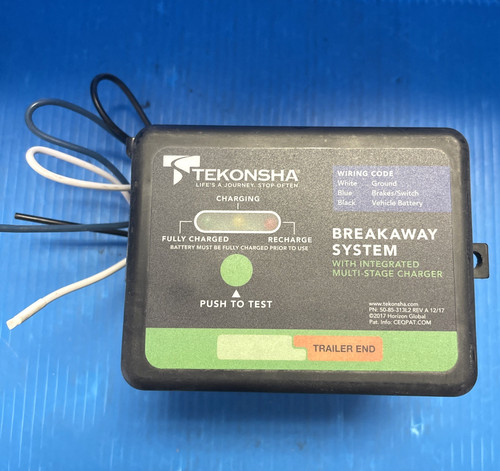 Tekonsha Breakaway System Fits 1 to 3 Axle Trailers w/Electric Brakes 5 Amp / Hr