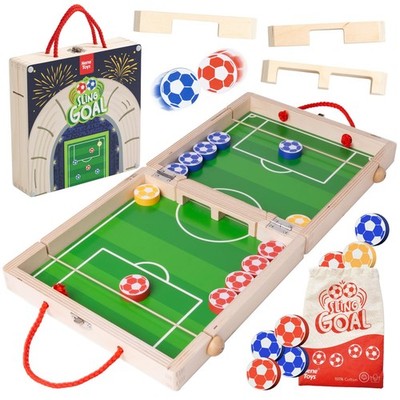 Sling Goal, Wooden Sling Puck Game for & Adults   Fast-Paced Family Board Gam...