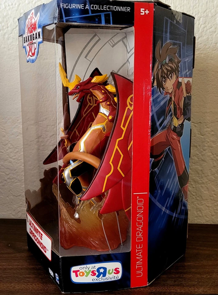 Raro Bakugan Deluxe Monster Ultimate Dragonoid Estatueta Grande Sega NOVO Selado - Imagem 3 de 4