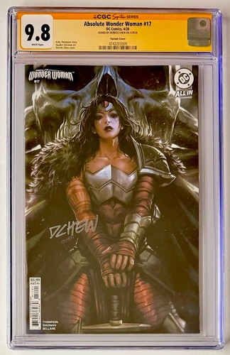 ABSOLUTE WONDER WOMAN #17 • CGC SS 9,8 • MASTIC SIGNÉ • 1ER TIRAGE • VARIANTE À MÂCHER - Photo 1/2