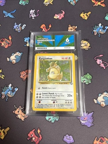 Pokémon 1999 Jungle Kangaskhan Holo #5 Ace 6 EX-MT