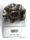 Vintage Depression Glass Iridescent Scalloped Candy Dish 6x6  - VFVB4-LK