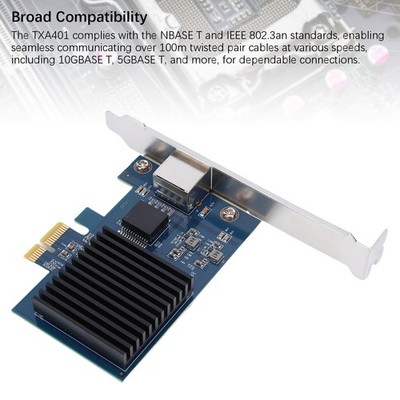 10G PCIe Network Card RJ45 Port RTL8127 PCI Express Gen 4 X1 To 10 Gigabit E HOT