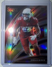 2025 Panini  Select Club Level Silver Prizm Jordan Burch RC Arizona Cardinals