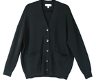NEW, Nordstrom V-Neck Wool & Cashmere Cardigan in Black SZ XL #S8240