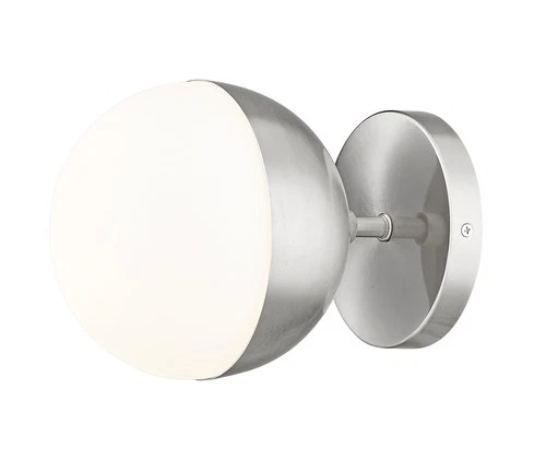 Z-Lite 7517-1S Realm Sphere 7" Tall Bathroom Sconce - Black - Picture 10 of 12
