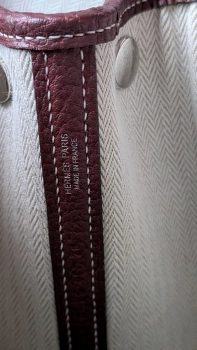 Authentic Hermes Garden Party 30 Bag Negonda Leather Rouge H SHW Used - Picture 24 of 24