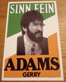 IRISCH REPUBLIKANISCHE POSTKARTE ABSTIMMUNG GERRY ADAMS SINN FEIN PRÄSIDENT BELFAST 1982 1983