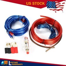 Car Audio Cable-Kit 1500W Amp Amplifier Install RCA Subwoofer Sub Wiring 8 US