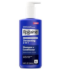 Men's Rogaine Hair Thickening 2 in 1 Shampoo  Conditioner, 8.4 fl. oz