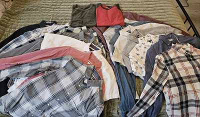 Lot of 18 Mens Small Shirts Button Up & T Shirt Wardrobe Refresh Express & More