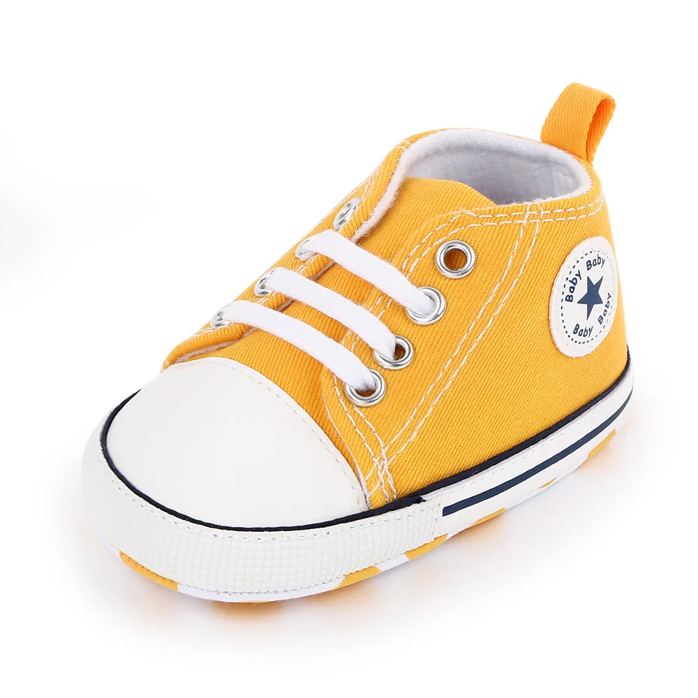 Spring New Baby Shoes Boy and Girl Classic Canvas Casual Sneakers Soft Sole Non-