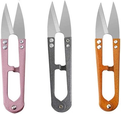 3 Pcs Thread Clippers Sewing Scissors 4.2 Inch Cutter Mini Snip Orange 