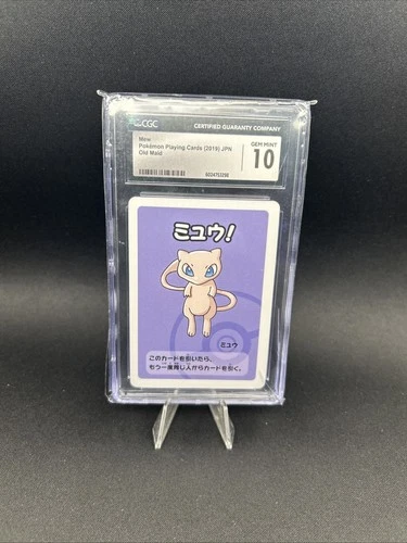 2019 POKEMON PLAYING CARDS JPN OLD MAID MEW CGC 10 PRISTINE