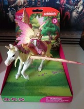 Schleich 70568 Feya mit Pegasus-Einhorn Ergänzungsset Spielset Feen Elfen Pferde