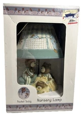 Vintage Pocket Teddy Nursery Lamp Kidsline 2000 New In Box