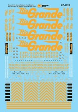 Microscale 87-1128 HO Scale Rio Grande D&RGW Locomotive Diesels/Switcher Decals