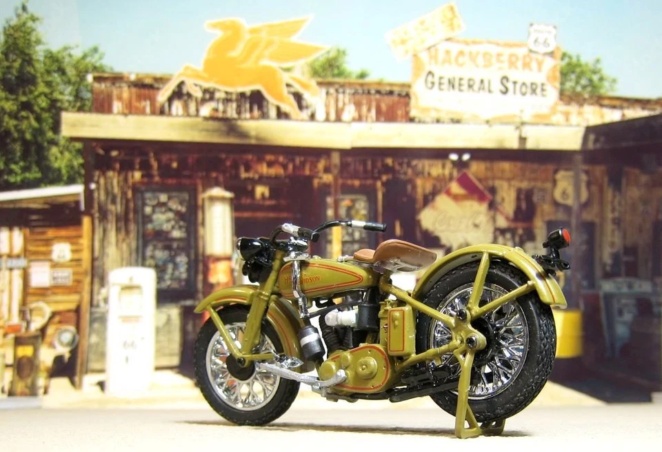 Bicicleta diecast Franklin como nueva 1/24 Harley-Davidson 1929 válvula lateral doble cambio manual Foto 3 de 4