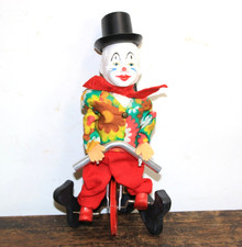 Vintage Toy West Germany 9" Tight Rope Riding Unicycle Clown