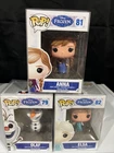 Funko Pop! Vinyl: Disney's Frozen Elsa #82 ,Olaf #79 & Anna #81 Bundle.
