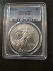 2003 American Silver Eagle PCGS MS69 First Strike Flag Label