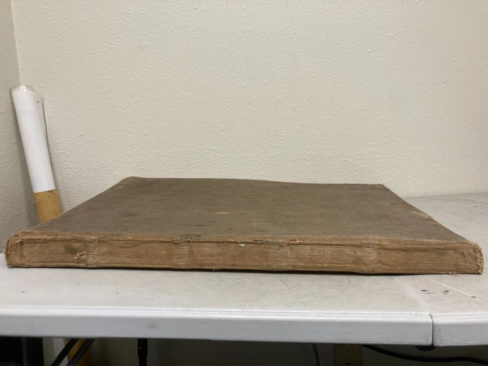 Antique Photo Album Scrap Book – Beautiful Illustrations – 25"x 19" Foto 3 de 4