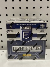 2026 Panini Donruss Elite Baseball Factory Sealed Hobby Box 20 Packs 2 Autos