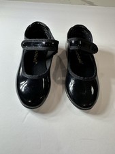 Dance Tap Shoes Theatricals Kids 7M Mary Jane Black Easy Strap