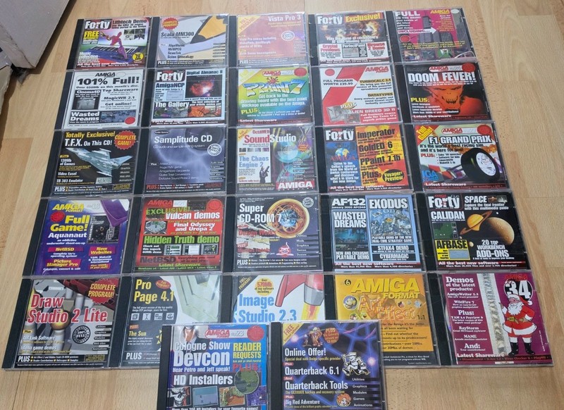 27X Amiga Format & Random CD Bundle Collection JOB LOT: GOOD CONDITION FAST POST