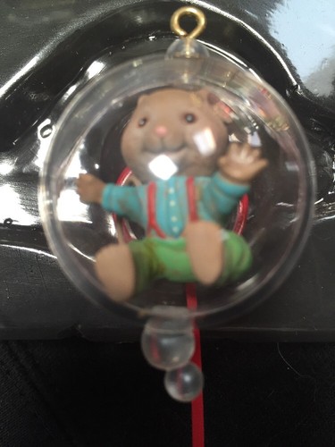 ENESCO CHRISTMAS ORNAMENT: BUBBLE TROUBLE Playful Mice Series MICE INSIDE BUBBLE - Picture 6 of 8