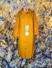 NWT'S 1960'S GAYMODE Bath Robe House Coat Loungewear Orange Granny COTTAGE CORE