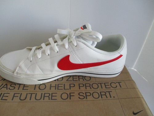Nike Court Legacy NN Next Nature White/University Red-Black Size 12 - 2022 W/Box - Picture 5 of 9