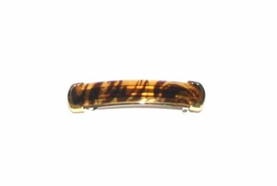 Hair Barrette Metal Clip Orange Tiger Stripe Girl Sun Violet Winny Made in Japan