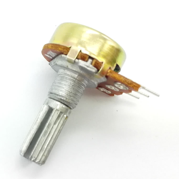 10PCS WH148 B20K Linear Potentiometer – 20K Ohm, 15mm Shaft, 3-Pin With Nuts 8 thumbnail image