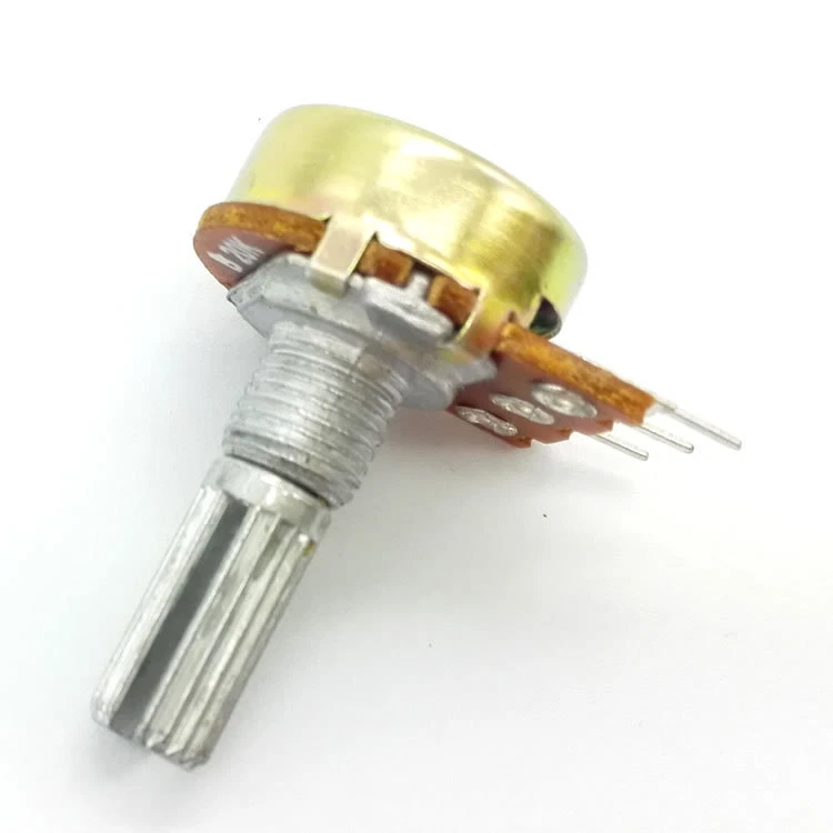 5Pcs WH148 Pot B20K 20K Linear Potentiometer Shaft 20mm 3pin 3 Pin washer nut - Image 3 of 4