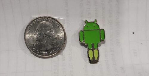 GOOGLE ANDROID PIN BADGE rocket launcher Rare- Set of 1 - Picture 1 of 2