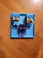 LOT OF 3 Minecraft Steve Diamond Arrow Sword Ice Teleporting Enderman READ